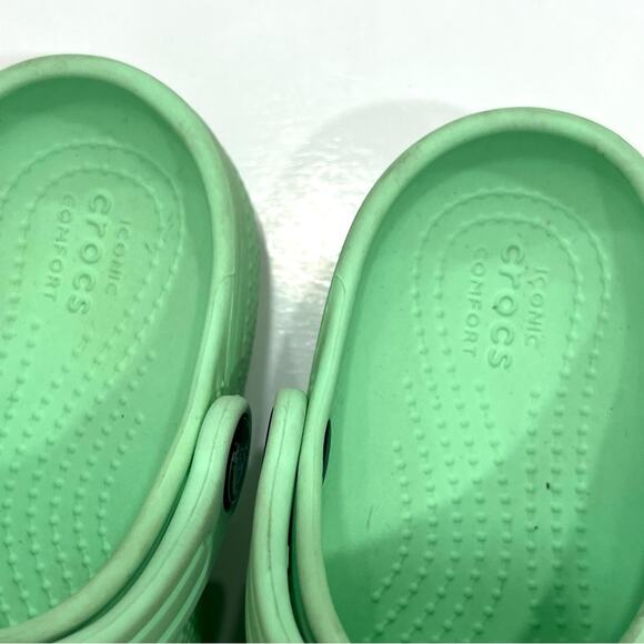 Mint Green CROCS classic Clogs shoes child 10 - Picture 3 of 6